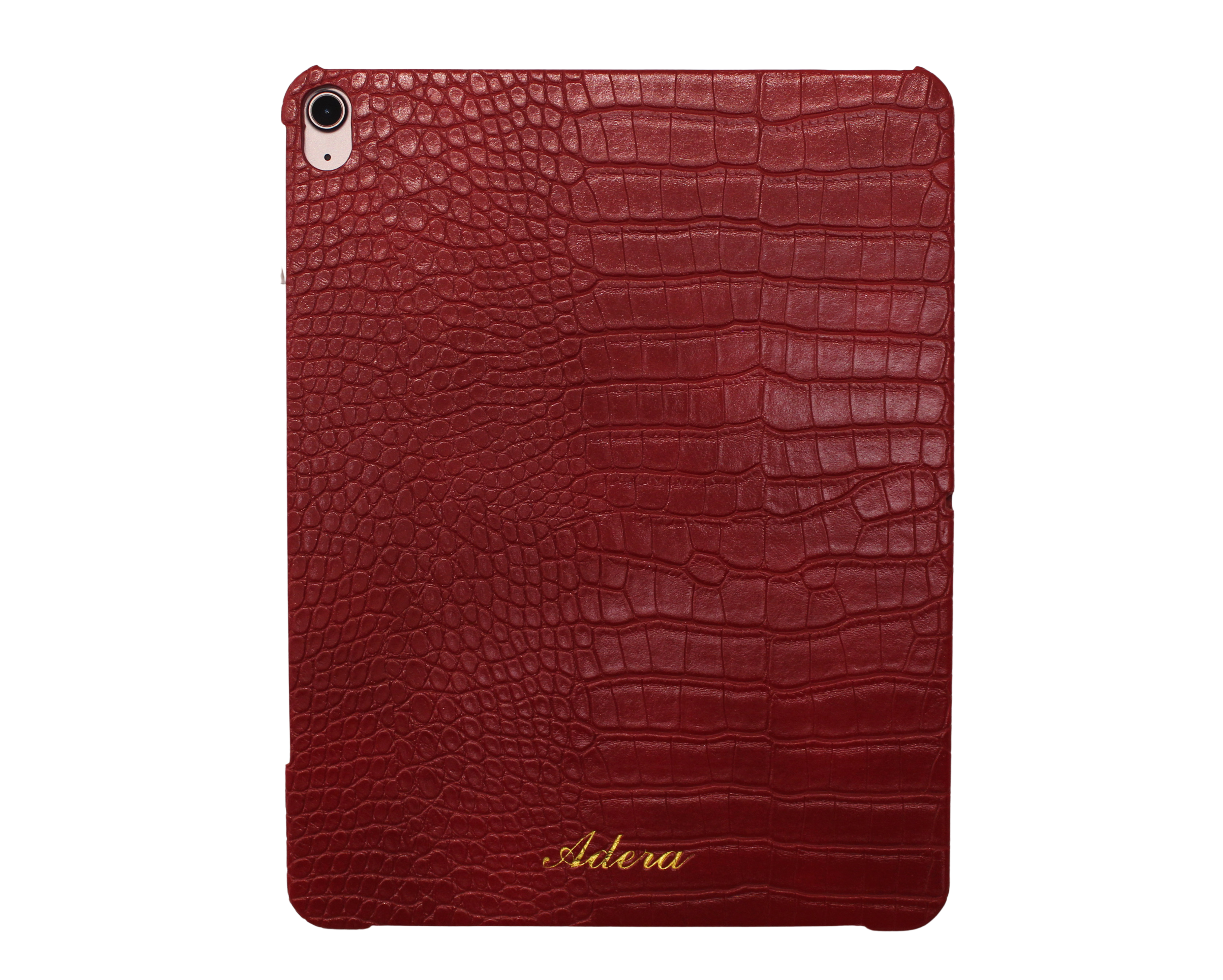 Burgundy Croc iPad Case