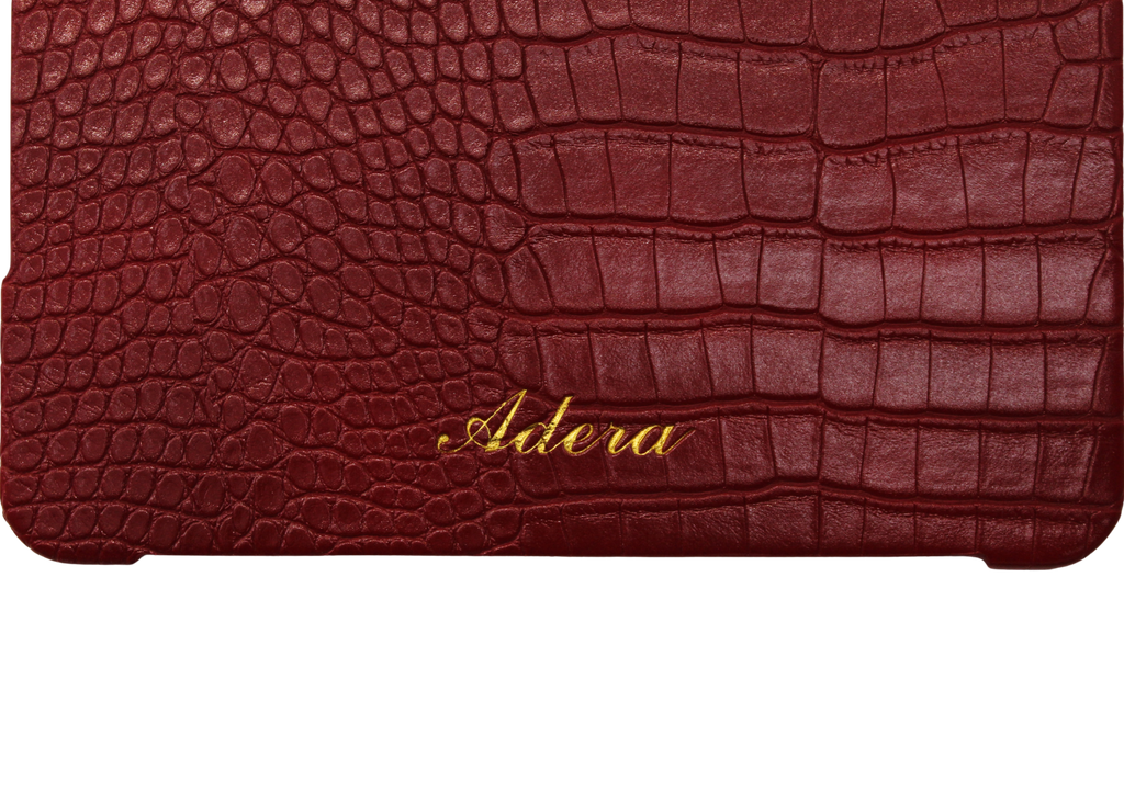 Burgundy Croc iPad Case