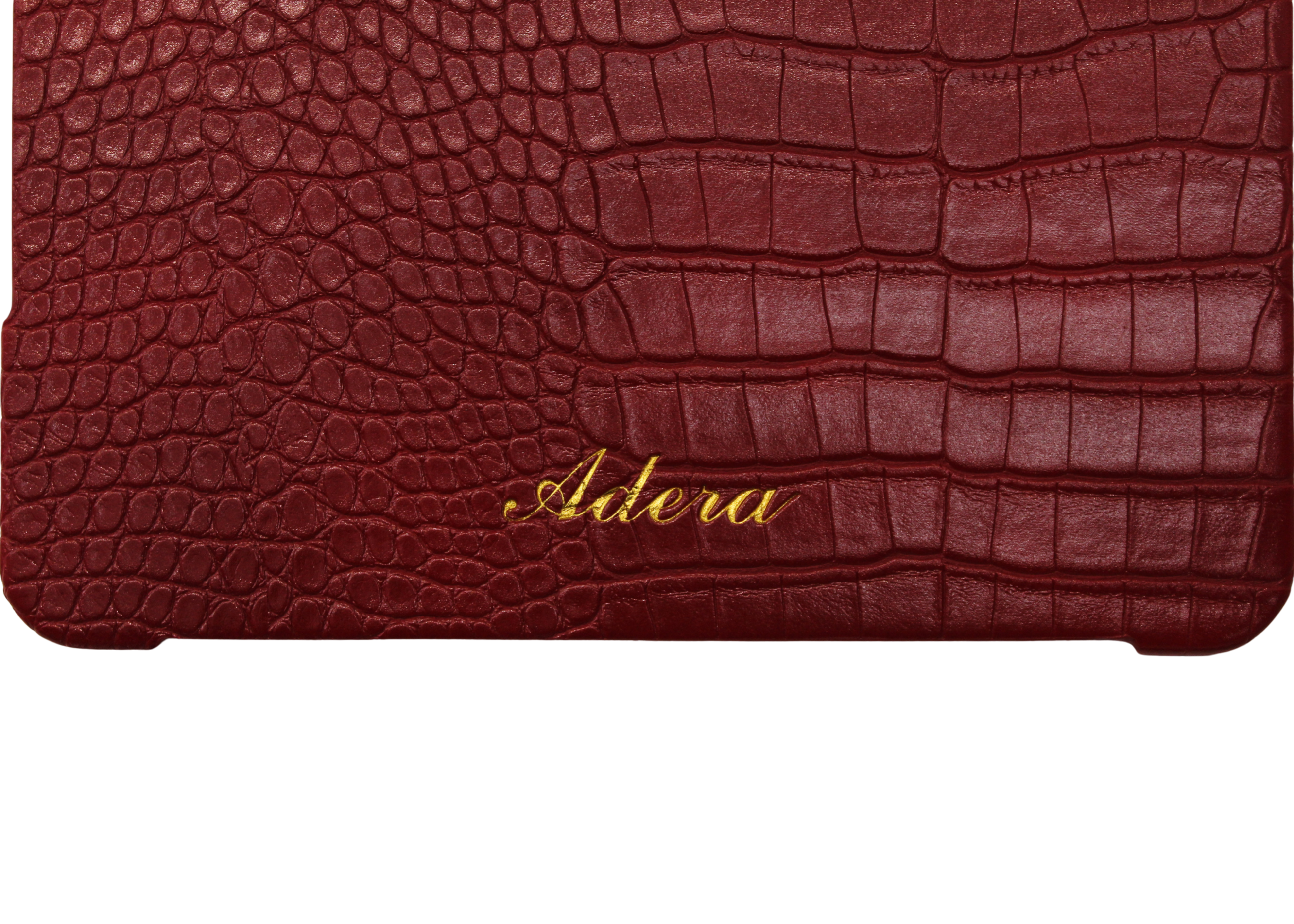 Burgundy Croc iPad Case