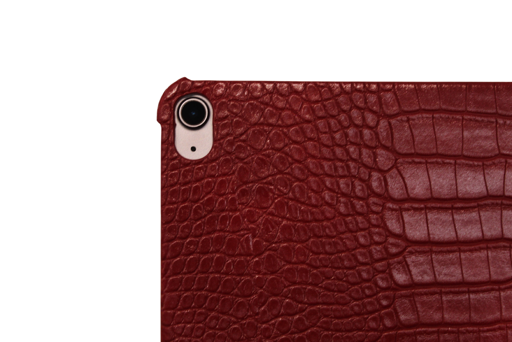 Burgundy Croc iPad Case